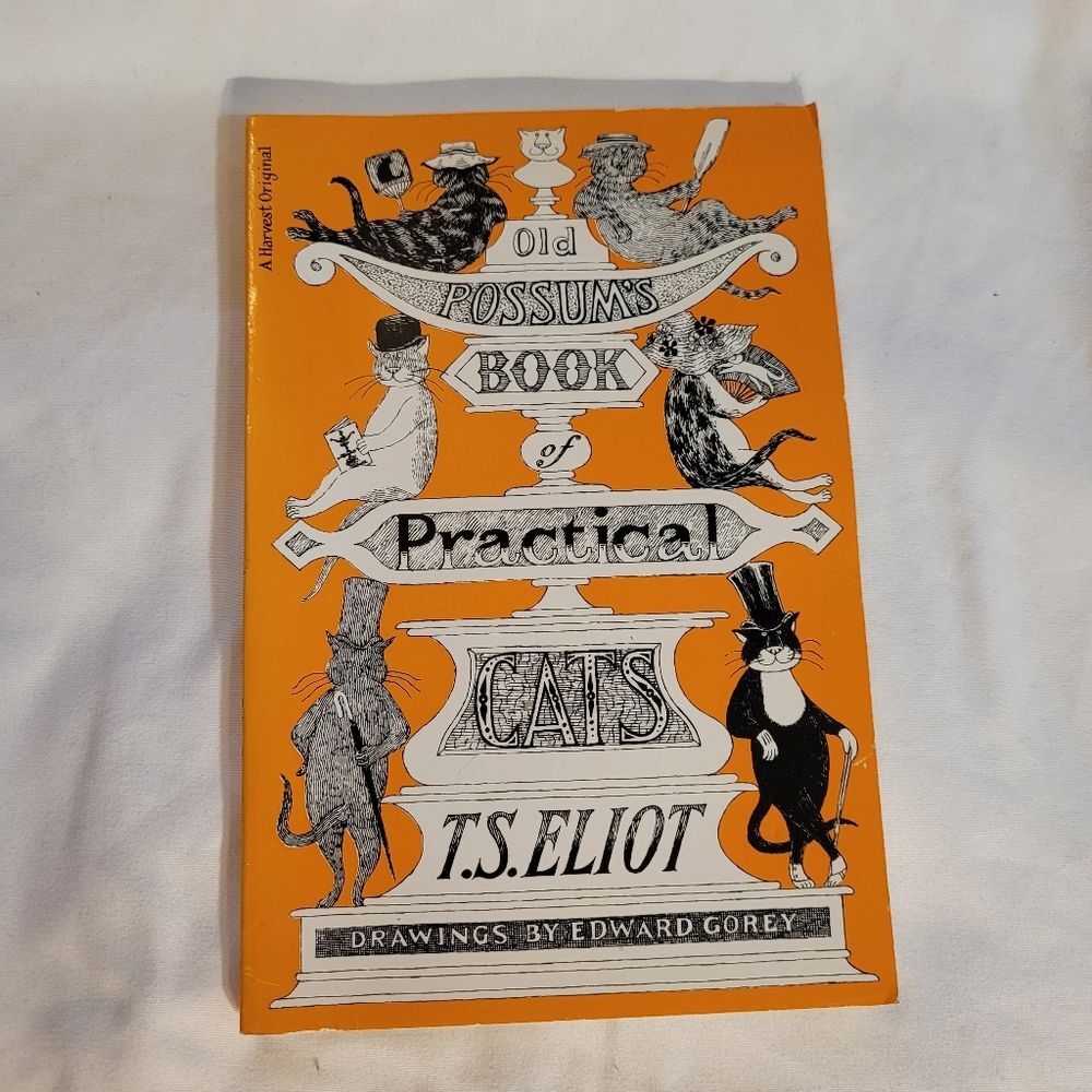 Old Possum's Book of Practical Cats by T.S. Eliot Poetry Paperback Book